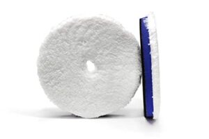 maxshine microfiber 5” polishing foam pad for cutting – hook and loop, for da and rotary polishers, ultra-soft microfiber pad