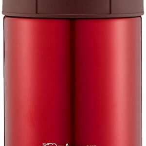 象印マホービン(ZOJIRUSHI) SW-HC Insulated Lunch Jar, 450ml, clear red