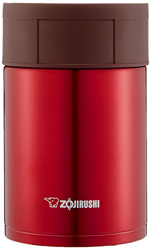 象印マホービン(ZOJIRUSHI) SW-HC Insulated Lunch Jar, 450ml, clear red