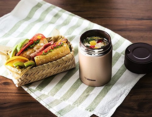 象印マホービン(ZOJIRUSHI) SW-HC Insulated Lunch Jar, 450ml, clear red