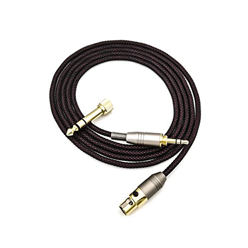 KetDirect Replacement Cable for AKG Q701 / K240 / K240S / K240MK II / K702 / K271s / K141 / K171 / K181 / K271 MKII/Pioneer HDJ-200 Headphones Audio Upgrade HiFi 4ft