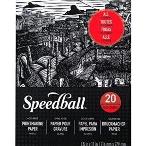 Speedball Printmaking Paper Pad, 8.5" x 11", White