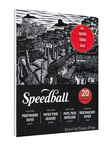 Speedball Printmaking Paper Pad, 8.5" x 11", White