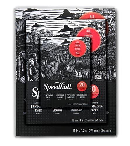 Speedball Printmaking Paper Pad, 8.5" x 11", White