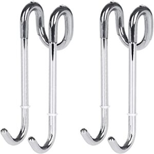 bamodi shower hooks set - glass door shower hooks 11 cm - extremely lightweight bathroom hooks bath shower screen - use as a towel hanger bathroom holder shower door