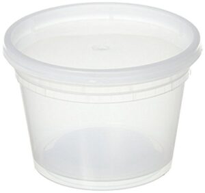 deli food storage containers with lids, 16 ounce, 36 count