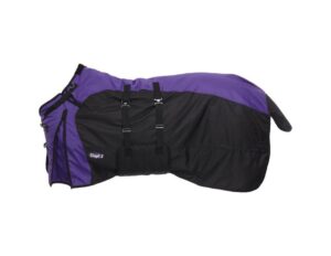 tough-1 1200d turnout belly wrap horse blanket purple(10) 72