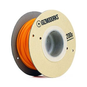gizmo dorks pla filament for 3d printers 1.75mm 200g, orange