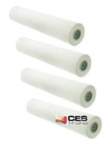 4 rolls 24x150 20lb bond paper 2"core for use in hp designjet inkjet plotters by ces imaging