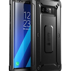 SUPCASE Unicorn Beetle Shield Series Case Designed for Galaxy Note 8, with Built-in Screen Protector Full-Body Rugged Holster Case for Galaxy Note 8 (2017 Release) (Black)