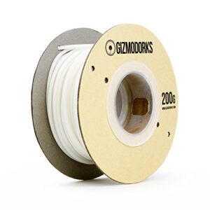gizmo dorks petg filament for 3d printers 1.75mm 200g, white