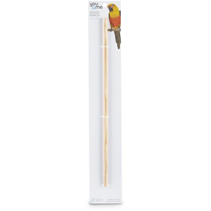 You & Me 1/2-inch Wood Bird Perch, Large