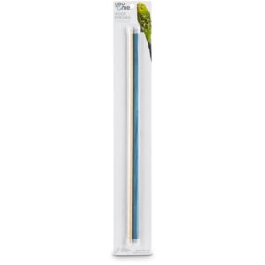 you & me colorful 1/2-inch wood bird perch 2 pack, x-large