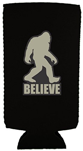 Bigfoot Believe Slim Can Coolie (1, Black)