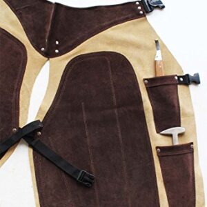 Pro Equine Western Leather Fully Adjustable Horse Farrier Apron Fits All 23116