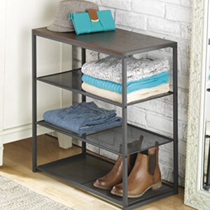 Whitmor Wood & Metal 4-Tier Shelf