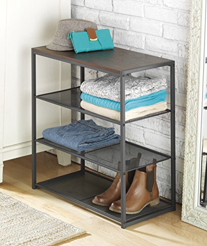 Whitmor Wood & Metal 4-Tier Shelf