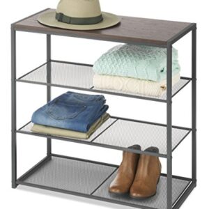 Whitmor Wood & Metal 4-Tier Shelf