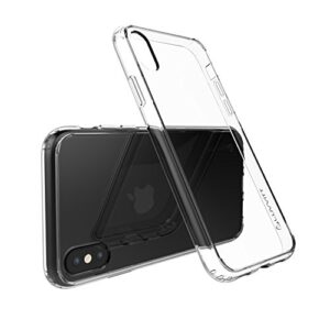 iPhone Xs/X Case, Luvvitt Clear View Case with Hybrid Scratch Resistant Back Cover and Shock Absorbing Bumper for Apple iPhone Xs/X (2017-2018) - Crystal Clear