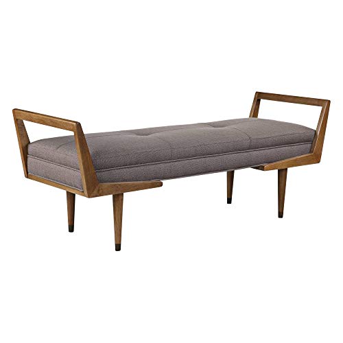 Uttermost Waylon Oatmeal Fabric Tufted Bench