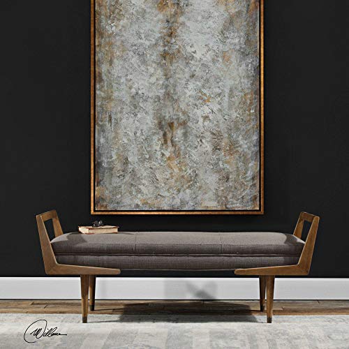 Uttermost Waylon Oatmeal Fabric Tufted Bench