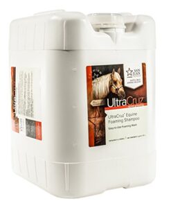 ultracruz equine foaming horse shampoo, 5 gallon refill
