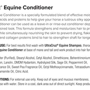 UltraCruz sc-395297 Equine Conditioner for Horses, 1 Gallon, White