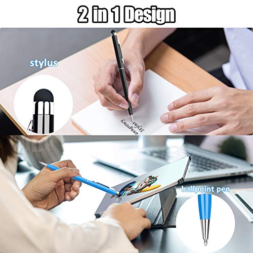 Stylus Pen anngrowy Stylus Pens for Touch Screens Universal Stylus Ballpoint Pen 2 in 1 Stylists Pens for iPad iPhone Tablet Laptops Kindle Samsung Galaxy All Capacitive Touch Screens