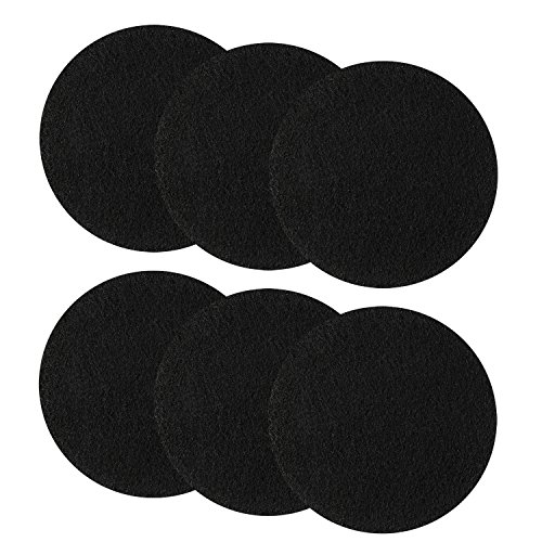 Resinta 6 Pieces Compost Bin Filters Kitchen Activated Carbon Filters Compost Bin Replacement Filters (6.25 Inches)