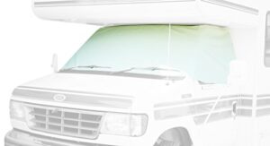 adco 2424 class c sprinter rv motorhome windshield cover, white