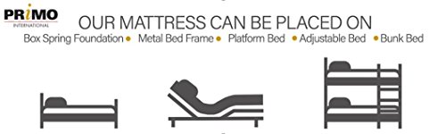 PRIMO Doze 6in Gel Memory Foam Mattress - Twin Size Bed in a Box - Cool & Breathable White Cover - Medium Comfort & Support - CertiPUR-US Certified Foam - Perfect For Kids, Bedroom, Bunk Beds