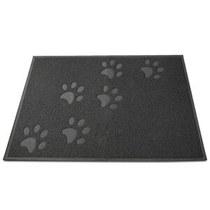 ANDALUS Cat Litter Mat - Kitty Litter Trapping Mat for Litter Boxes - Kitty Litter Mat to Trap Mess, Scatter Control - Washable Indoor Pet Rug and Carpet - Grey, Small (15.75" x 11.75")