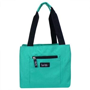 nicole miller of new york insulated lunch cooler 11 lunch tote (turquoise)