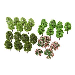 70pcs 3-9cm model trees ho scale layout, model train scenery architecture, railroad architecturemodel train scenery architecture, railroad architect diorama tree for diy scenery landscape, mixed color