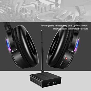 General Factory Sell Silent Disco led Headphone Complete System (20 led Headphone + 3 Transmitter)