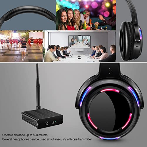 General Factory Sell Silent Disco led Headphone Complete System (20 led Headphone + 3 Transmitter)