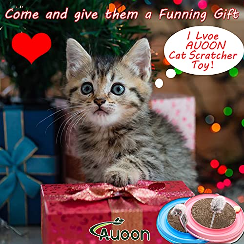 AUOON Cat Scratcher Toy, Cat Toy, Scratch pad,Scratching Toy,Post Pad Interactive Training Exercise Mouse Play Toy with Ball