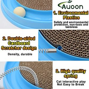 AUOON Cat Scratcher Toy, Cat Toy, Scratch pad,Scratching Toy,Post Pad Interactive Training Exercise Mouse Play Toy with Ball