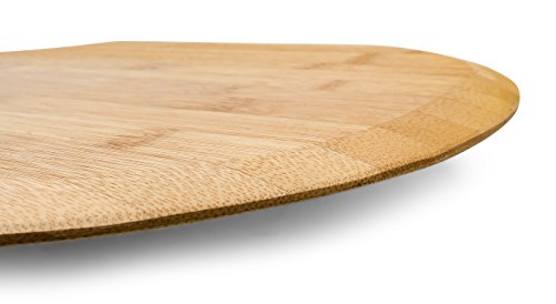 Camco Bamboo Pizza Peel, Charcuterie with Handle - Pizza & Bread Serving or Baking Board | Cutting Board & Serving Tray for Fruit, Vegetables and Cheese - (53000)