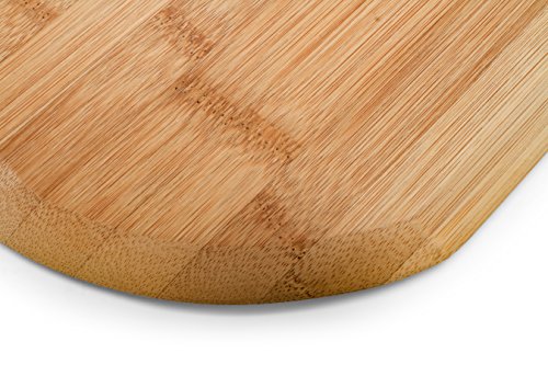 Camco Bamboo Pizza Peel, Charcuterie with Handle - Pizza & Bread Serving or Baking Board | Cutting Board & Serving Tray for Fruit, Vegetables and Cheese - (53000)