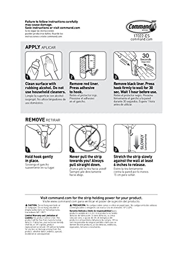 Command Small Refill Strips, White, 64-Strips - Easy to Open Packaging