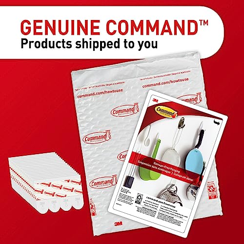 Command Small Refill Strips, White, 64-Strips - Easy to Open Packaging