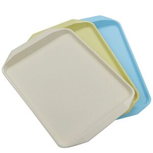 yuright plastic serving tray/rectangular fast food tray, 3-piece