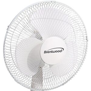 Brentwood Kool Zone F-12DW 3-Speed 12-Inch 32-Watt Oscillating Desk Fan