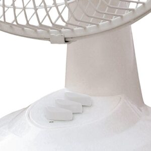 Brentwood Kool Zone F9DW 9" Oscillating Desk Fan, One Size, White