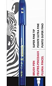 Zebra Pen Zensations Brush Pen, Brush Tip, Black Water-Resistant Ink, 1-Pack