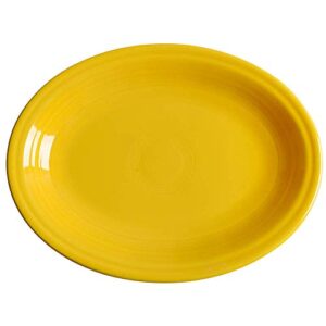 homer laughlin 11-5/8" medium oval platter, daffodil