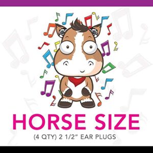 silly sounds horse earplugs (black) 4pk