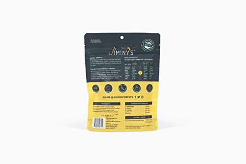 Jiminy's Cricket Treats - Hypoallergenic Dog Treats, 100% Made in The USA, Cricket Dog Treats, Gluten-Free, Sustainable, All Natural Dog Treats, High Protein - Peanut Butter & Blueberry, 6oz Bag