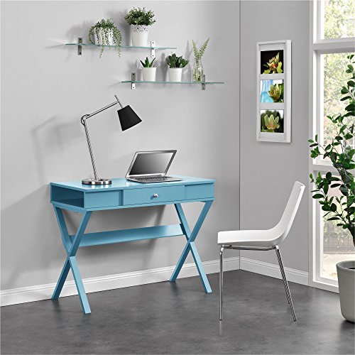 Ameriwood Home Paxton Campaign Desk, Blue